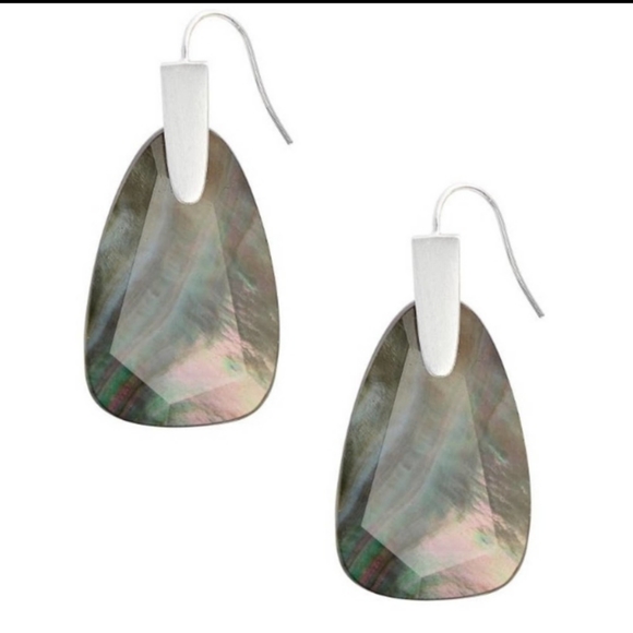 Kendra Scott Marty Drop Earrings in Silver Boho Beach Festival Vibes - Picture 4 of 12